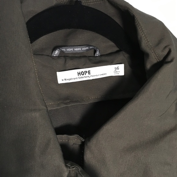NWOT Hope STHLM Command Military Jacket - Green - Picture 8 of 8